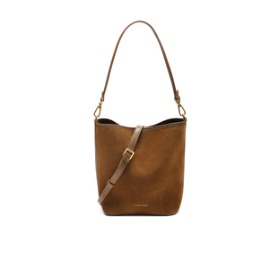 百丽包包女2025新款商场同款海鸥老花单肩斜挎手提水桶包X7377CX5