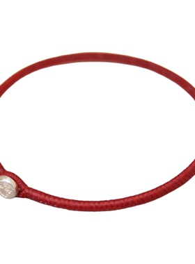 本命年福字银扣泰蜡线金刚结手绳