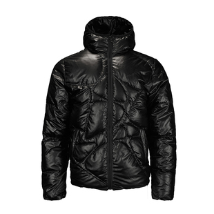 TGFCLUB 美式街头drill不规则分区90鸭绒连帽修身亮面基础羽绒服