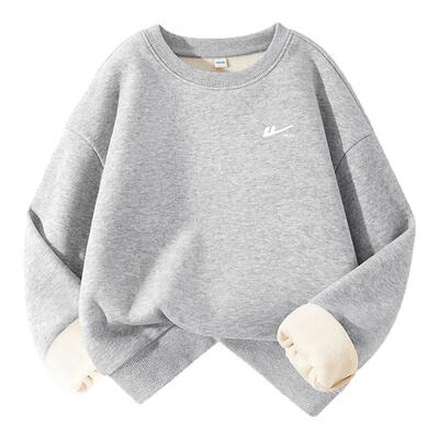 回力童装儿童加绒卫衣秋冬款内搭