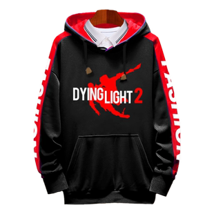 消逝的光芒2丧尸行尸走肉游戏周边拼接连帽卫衣男女加绒外套衣服