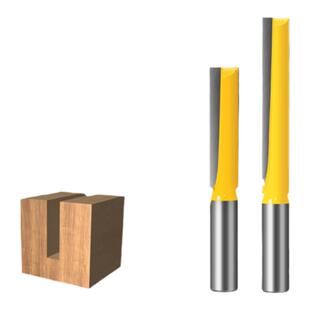 金锥1/2柄加长清底刀平底直刀木工铣刀木门锁孔刀雕刻机开槽刀头