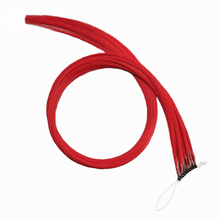 化纤彩色8D接发挑染炫彩假发束高温丝接发束接头发表演多彩接发束