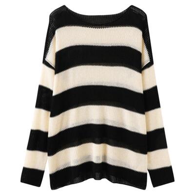 西町村屋韩系宽松百搭针织衫女装2025秋季新款文艺小衫XHAC10522