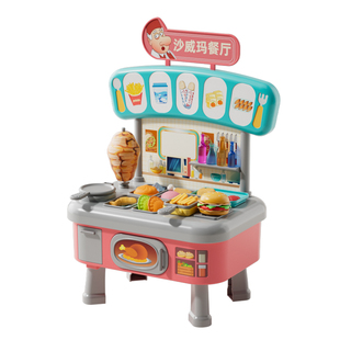 儿童沙威玛餐厅彩泥玩具卷饼橡皮泥无毒粘土手工过家家男女孩礼物