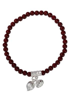 朱砂手串纯银小众手链女