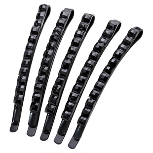 黑色夹针扎碎发侧边发夹加紧加厚边卡压夹对夹碎发夹刘海夹一字夹