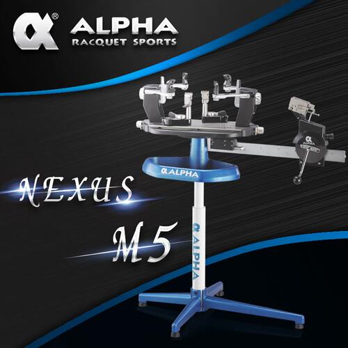 阿尔法 ALPHA M5 台湾网羽穿线同步架拍  手动穿线机 球拍拉线机