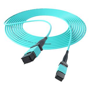 诺可信（Nokoxin）铠装MPO-MPO光纤跳线母头多模8芯12芯 OM3/OM4集束光模块跳线