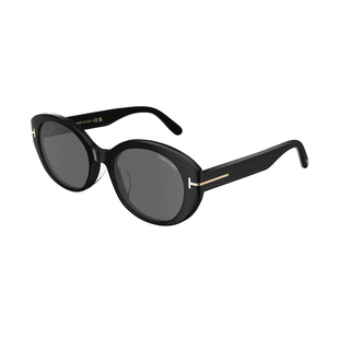 TOM FORD太阳眼镜 猫眼椭圆复古防晒大牌高级感墨镜女 FT1292-K