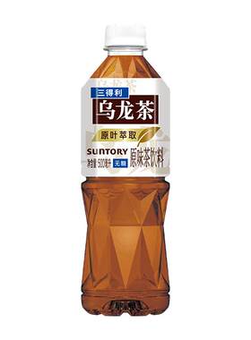 三得利无糖茶无糖乌龙茶饮料原味茉莉单丛玫瑰500ml*15瓶整箱官方