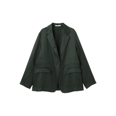 BEIGE，时尚优雅气质穿搭BERGAMOT可水洗亚麻后抽绳夹克女ONWARD