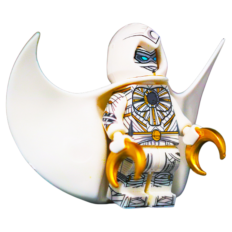 中国积木MOC月光骑士MoonKnight漫威电影小 人仔玩具周边超级英雄