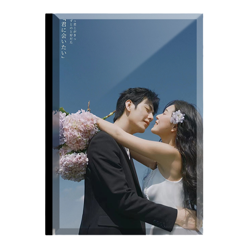 水晶结婚纱照相册本定制婚礼写真纪念册高端制作影楼照片精修入册