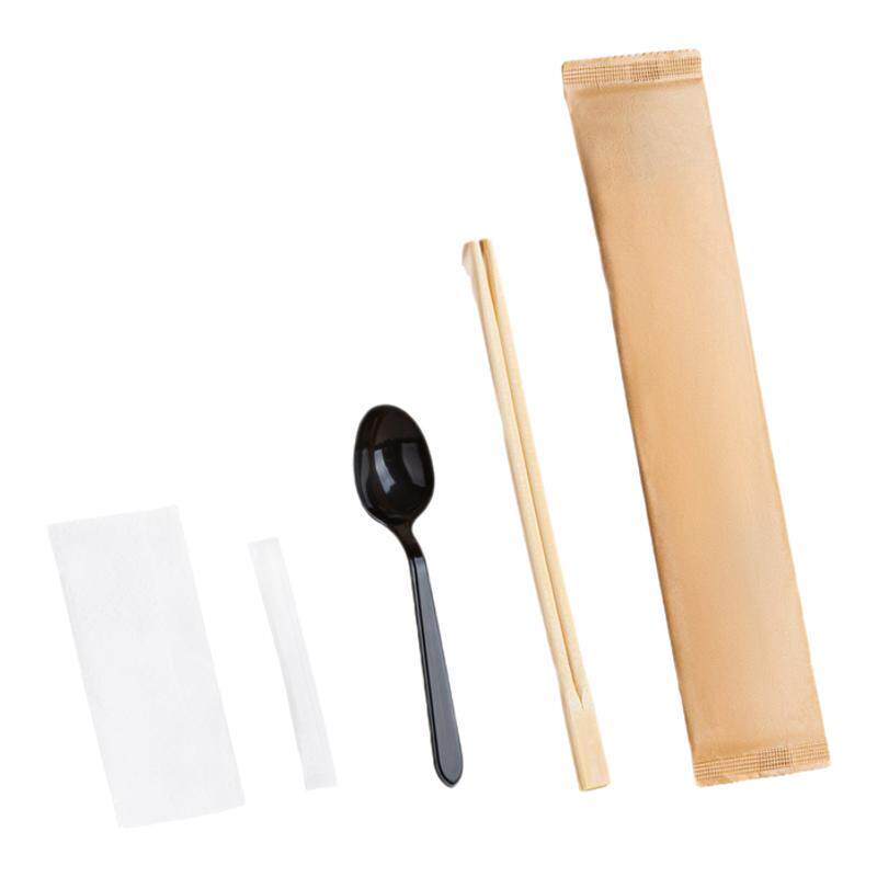 一次性筷子四件套高档餐具饭店筷