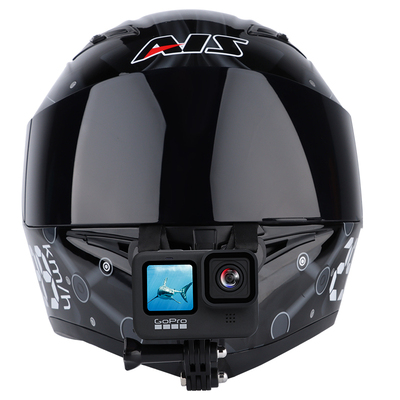 头盔下巴支架适用gopro11/10/9大疆osmo action山狗gopro8配件灵眸运动相机gopro7固定摩托车骑行gopro5支架