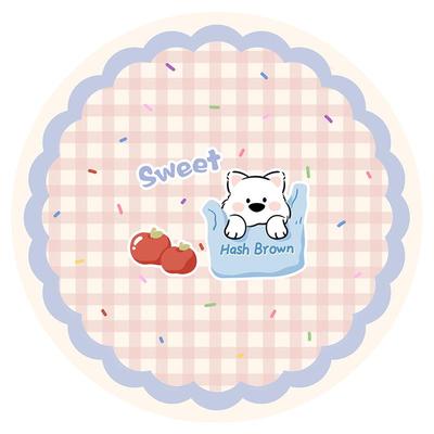 铺上这个圆桌垫之后开始期待吃饭