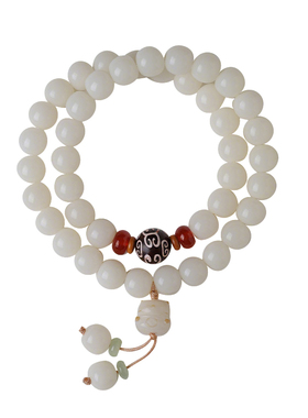 【普陀山官方】天然白玉菩提手链