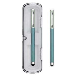 学生触屏金属签字笔水笔拔盖速干简约子弹头办公刷题笔0.5中性笔定制屏幕手机平板通用触控笔圆珠笔专用可印