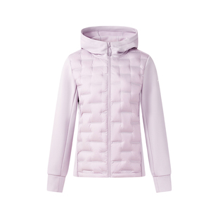 【明星推荐】PONY羽绒服男女同款户外运动保暖针织磨毛拼接外套