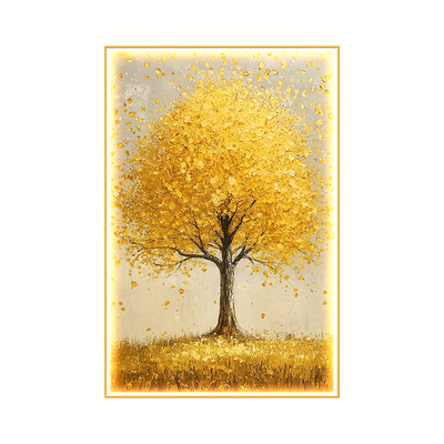【热销款】黄金发财树玄关装饰画