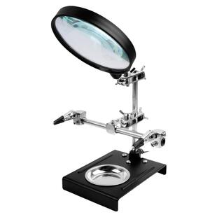 放大镜维修用高清台式电子电路板pcb手机玻璃支架主板20倍焊接台