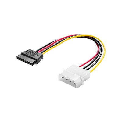 电源大4pin接口转硬盘SATA串口供电线，d型口母头ide转光驱转换线