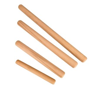 擀面杖 大小号榉木圆木棒 实木擀面棒 家用饺子皮面条擀面棍压面