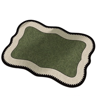 2025硅藻泥地毯地垫入户门耐脏防滑门口专用脚垫吸水椭圆卫浴浴室