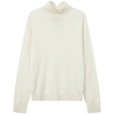 滨波素色女士高领套头衫