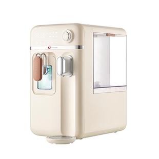 美国卓朗制冰饮水机一体机即热台式制冷冰水家用直饮开水冰块桌面