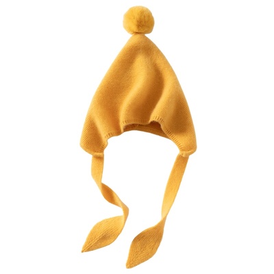 男女童100%纯山羊绒帽子超萌防风