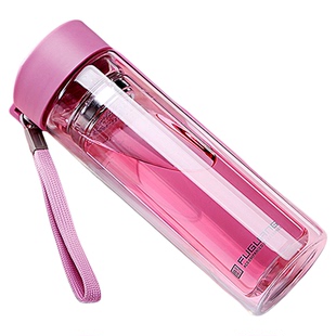 富光玻璃杯双层隔热水杯带盖便携办公杯子男女耐热泡茶杯刻字定制