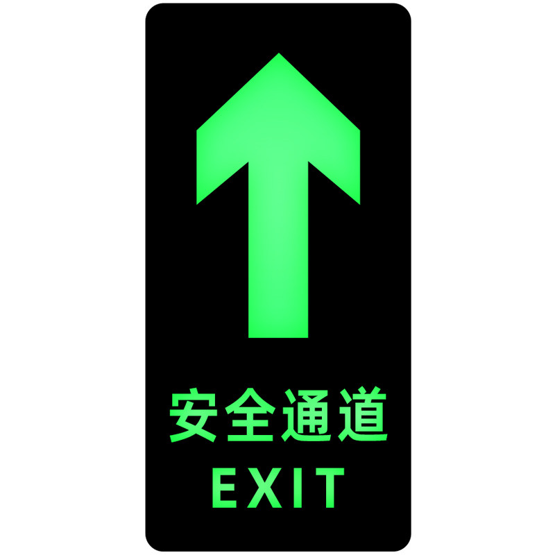 10张夜光安全出口指示牌免费开票