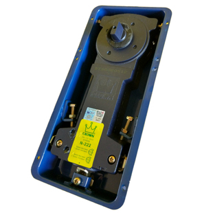 原装正品上海皇冠地弹簧N222中型地黄配件90度定位无框玻璃门地簧