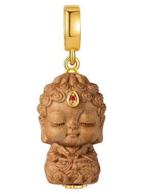 ZEGL檀木吊坠项链女长款毛衣链