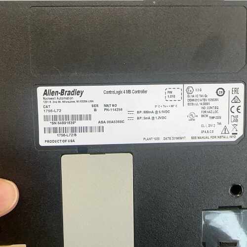 AB罗克韦尔Logix5572控制器，型号1756-L72。—议价