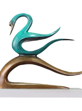 黄铜装饰新中式客厅书房装饰摆件