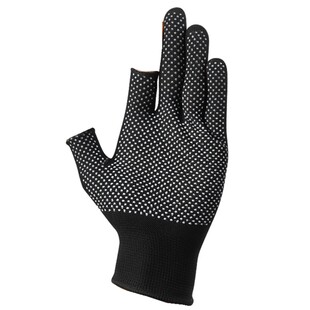 薄款尼龙点胶点塑防滑透气触屏开车驾驶劳动工作半指漏指劳保手套