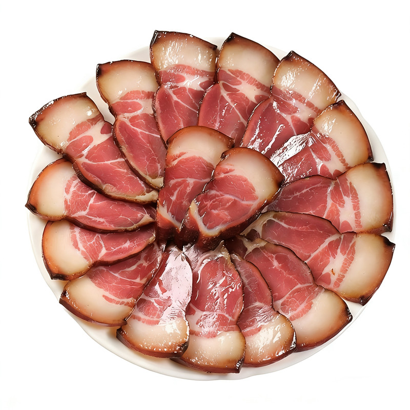 地方土特产柴火烟熏前腿腊肉