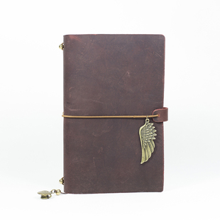 限量瑕疵本捡漏 牛皮笔记本日式tn手账本 复古日记本活页旅行手帐