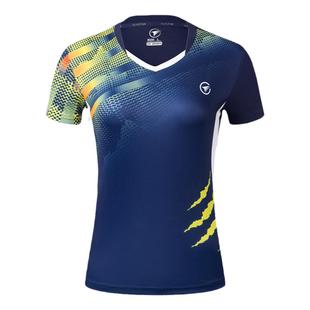 羽毛球服男款女短袖速干排汗运动衣服上衣定制夏装乒乓球训练套装