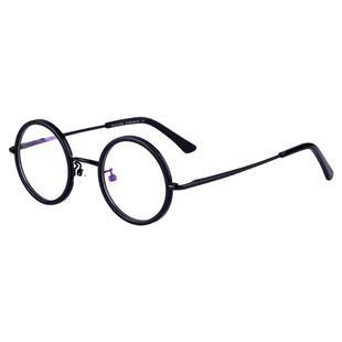 圆框眼镜架女超轻复古网红平光眼镜框韩版潮可配有度数近视眼镜男