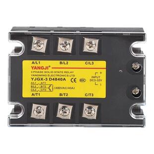 阳明电气阳继三相固态继电器YJGX-3D4840A60A80A100A直流交流480V