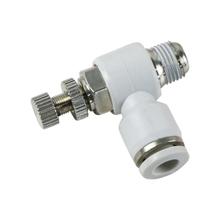 亚德客气缸节流阀PSL4/6/8-M5/01/02/03单向可调节气动调速阀接头