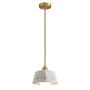 雷士照明吊灯卧室宋式美学现代简约北欧中古风复古创意个性餐厅灯