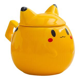 皮卡丘陶瓷马克杯带勺卡通创意水杯可爱实用生日礼物送男友伴手礼