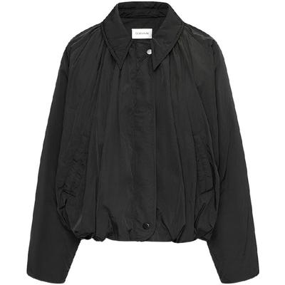 ECRIVAIN翻领花苞短款夹棉外套