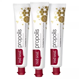 现货新西兰直邮Red Seal红印蜂胶小苏打牙膏牙龈出血 Smokers烟渍