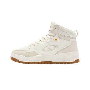 启承4.0|乔丹高帮板鞋女鞋潮流滑板鞋女款防滑耐磨增高运动鞋女款